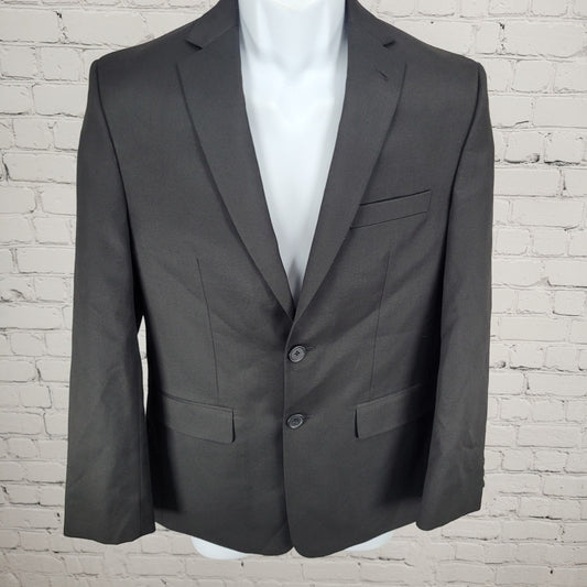 Joseph & Feiss Black 2 Button Double Vented Notch Blazer Jacket Boys Size 16