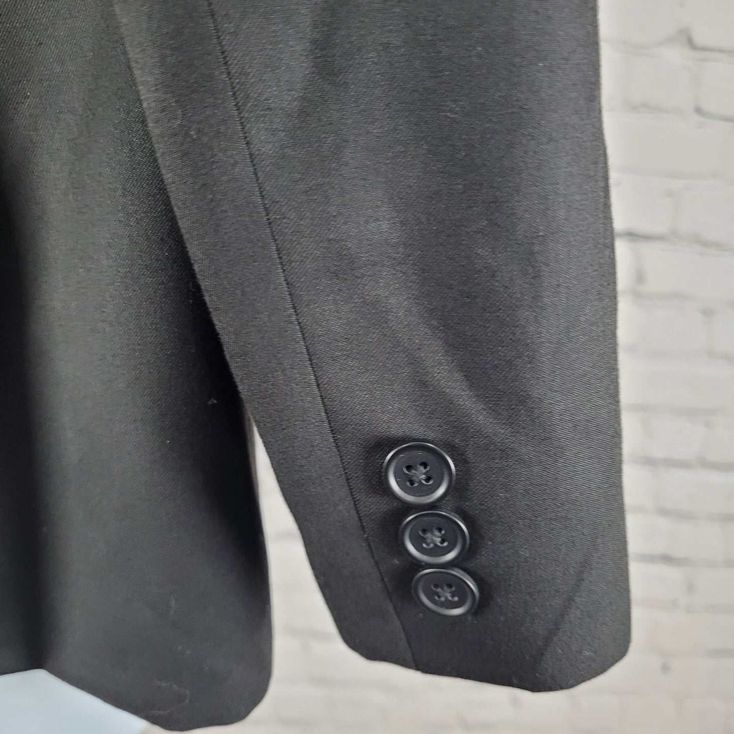 Joseph & Feiss Black 2 Button Double Vented Notch Blazer Jacket Boys Size 16