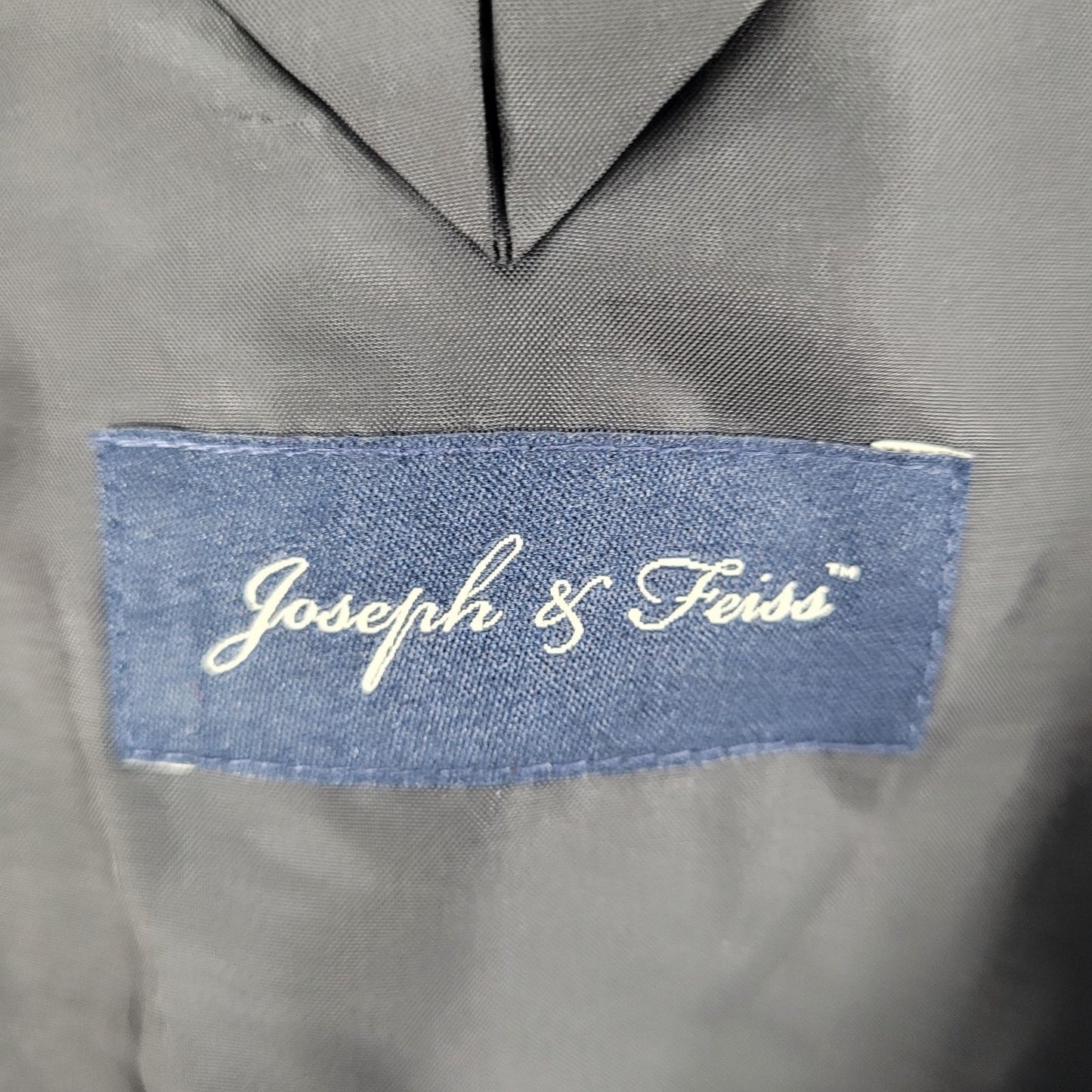 Joseph & Feiss Black 2 Button Double Vented Notch Blazer Jacket Boys Size 16