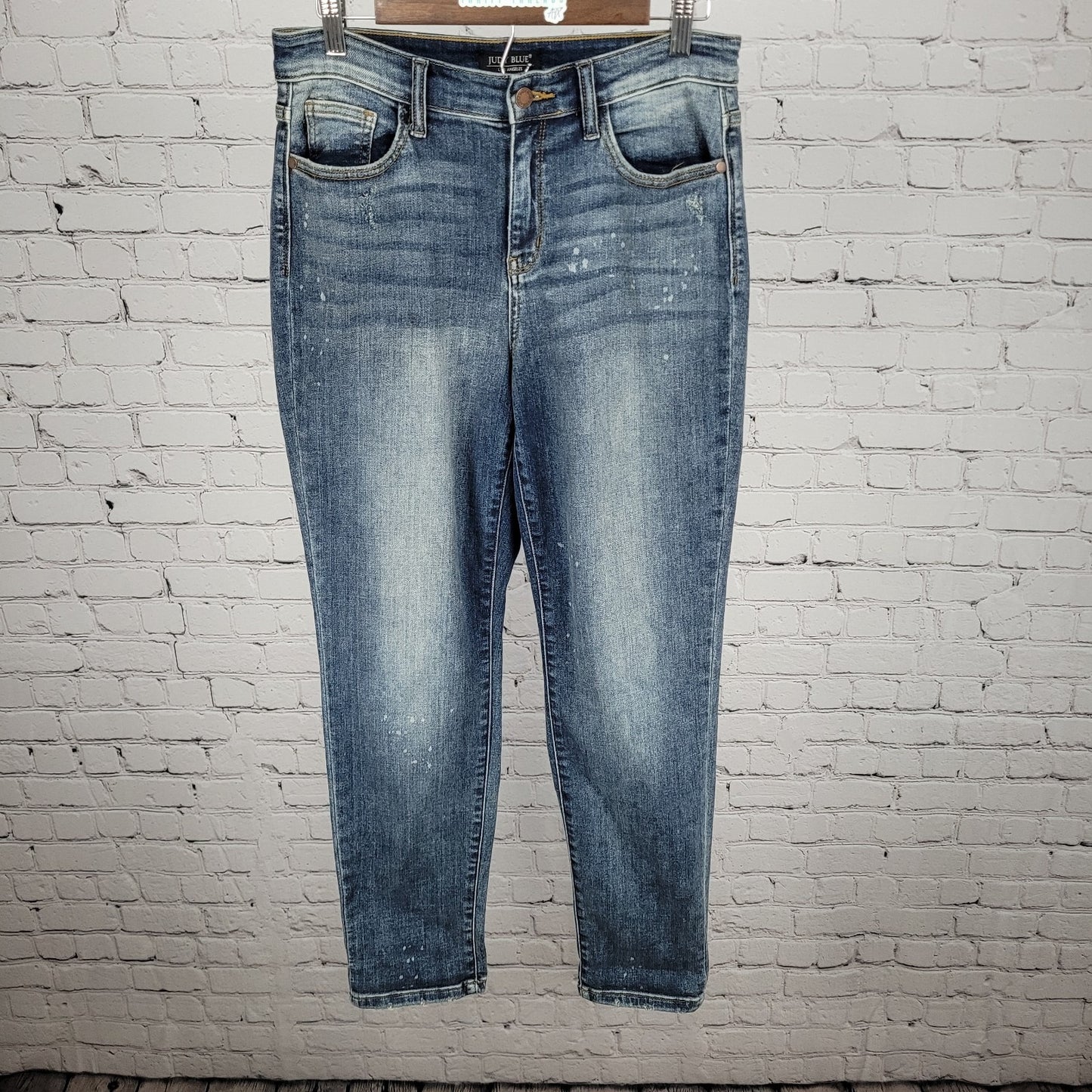 Judy Blue Denim Boyfriend Fit Mid Rise Distressed Jeans Size 7/28 (29x30)