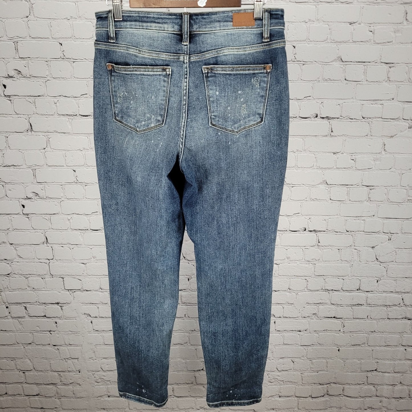 Judy Blue Denim Boyfriend Fit Mid Rise Distressed Jeans Size 7/28 (29x30)